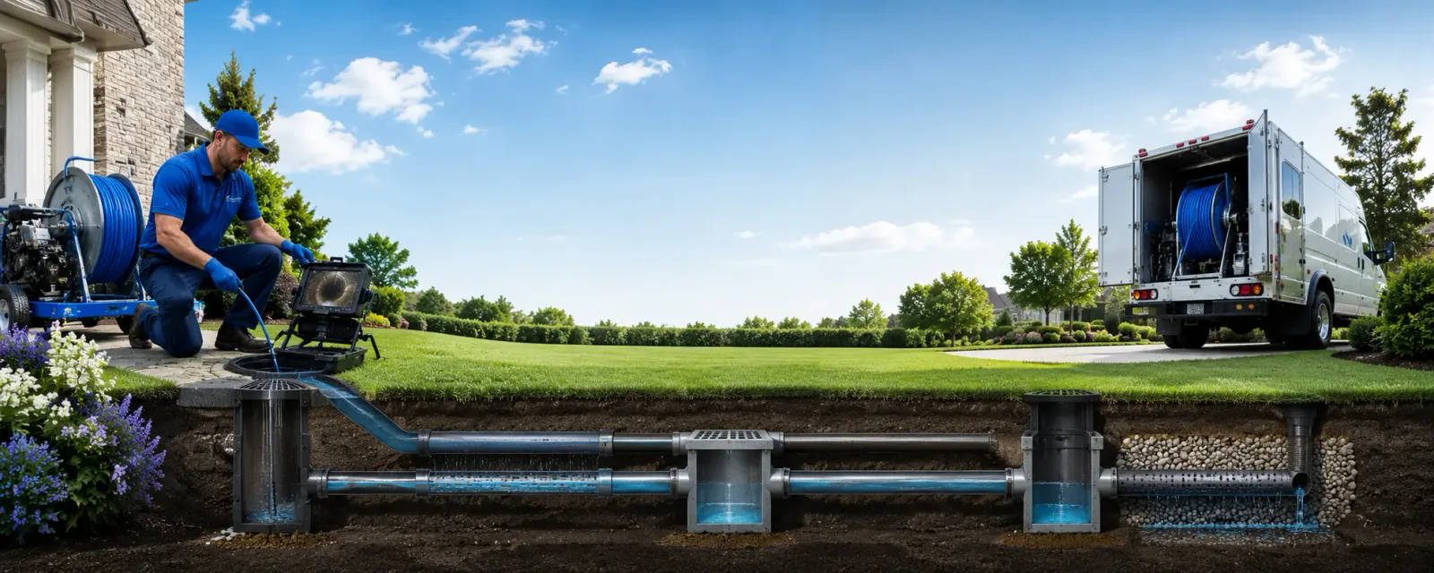 Outdoor drain cleaning information for Rosepine, LA